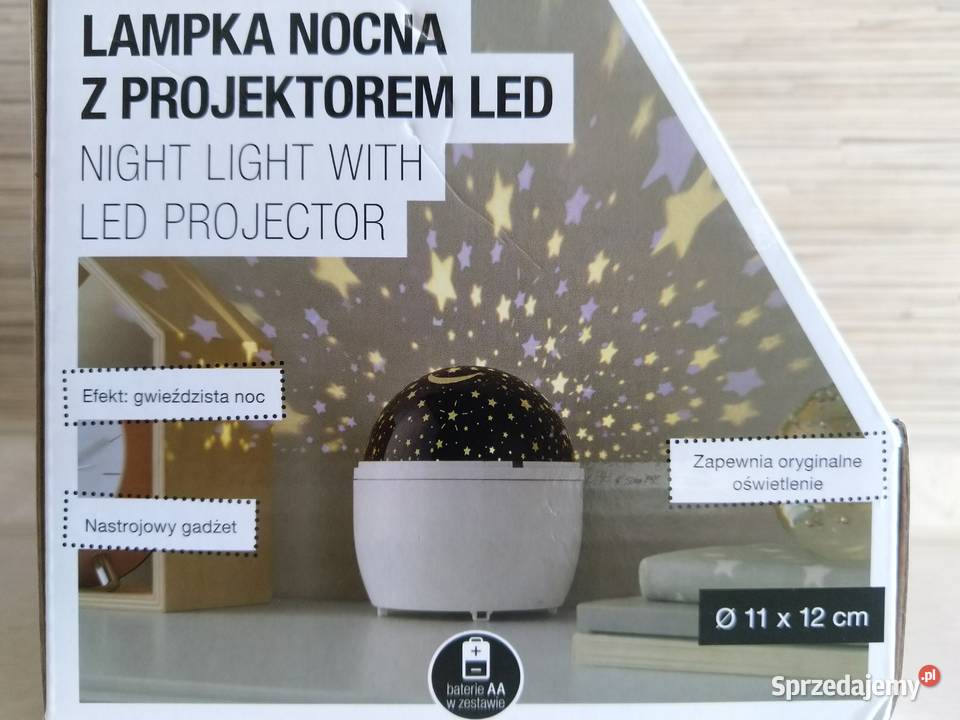 NAJTANIEJ Lampka Nocna z Projektorem Projektor Oświetlenie Zabrze sprzedam