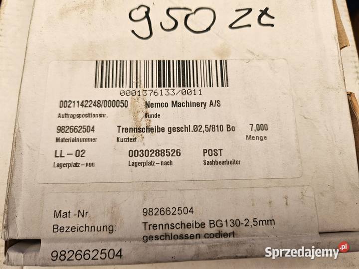 Nowy sitodruk do Vemag 130mm Krotoszyn