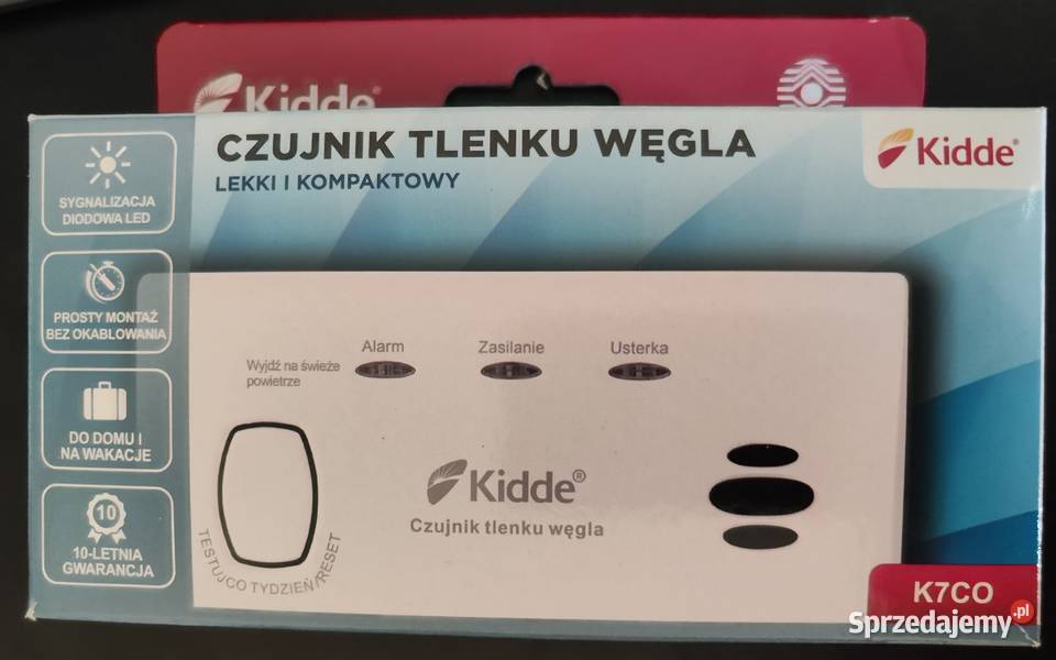 Czujnik czadu tlenku węgla Kidde K7CO 2 małopolskie Będkowice