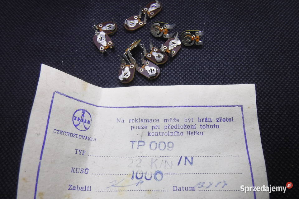 Potencjometr 22K Tesla TP009 potencjometr Części i akcesoria mazowieckie Otwock