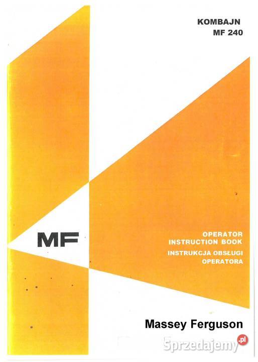 MF 1004 Massey Ferguson Instrukcja katalog Szamotuły