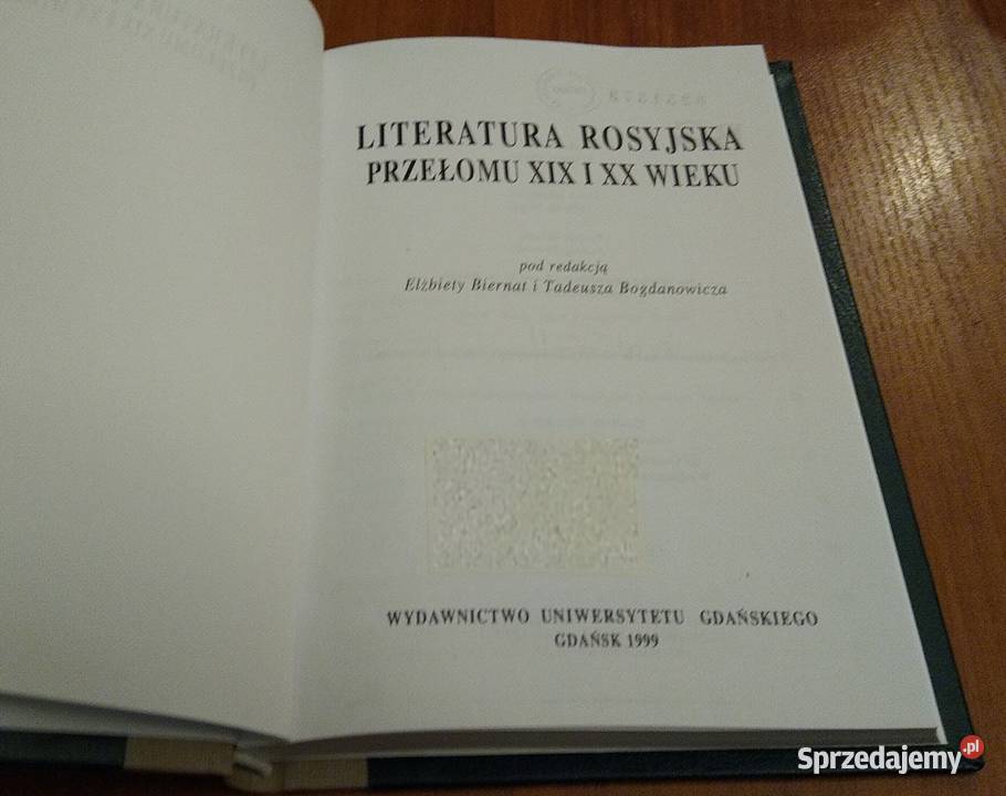 Literatura rosyjska przełomu XIX i XX wieku pomorskie Gdańsk