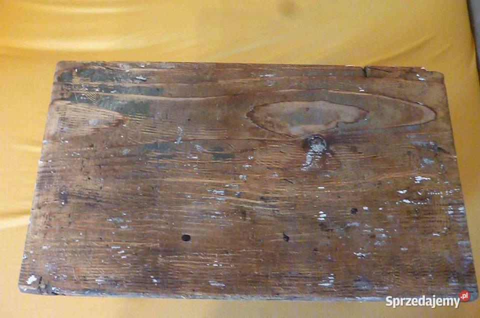 TABORET WIEJSKI DREWNIANY STARY małopolskie
