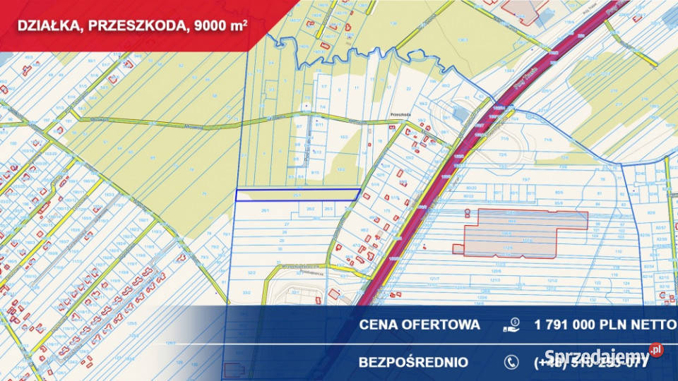 Produkcja usługi składy 9000m2 Przeszkoda gm 199zł/m2 mazowieckie