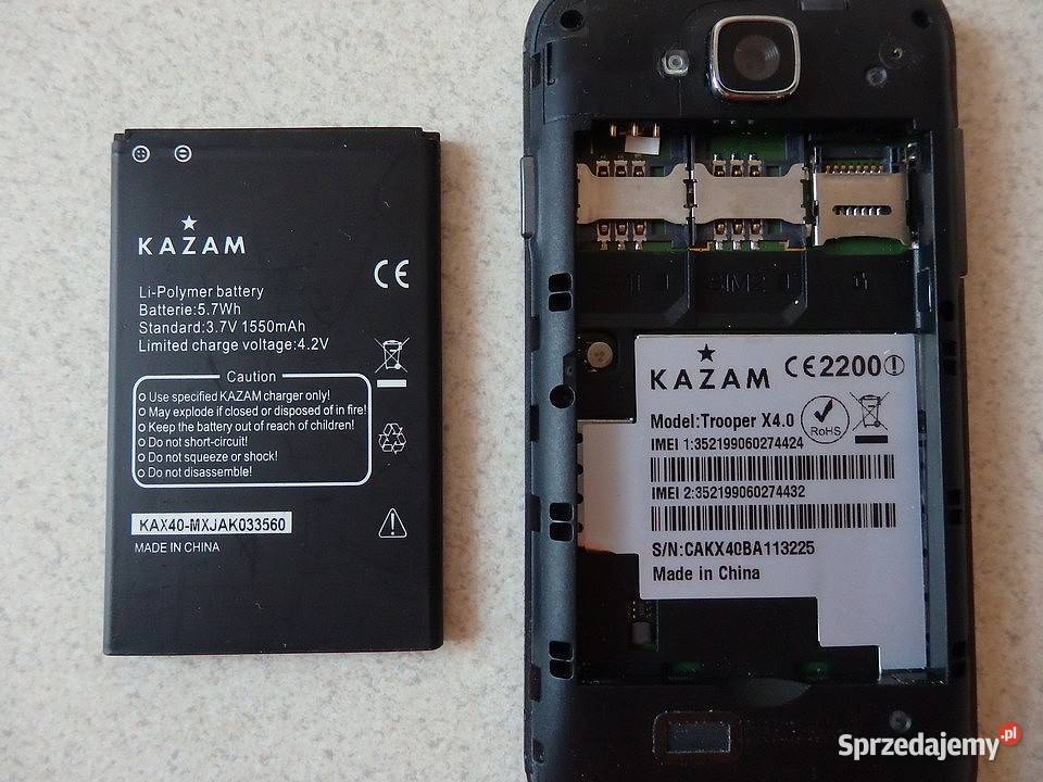 Smartfon KAZAM TROOPER X40 3 wejścia SIM podkarpackie Rzeszów