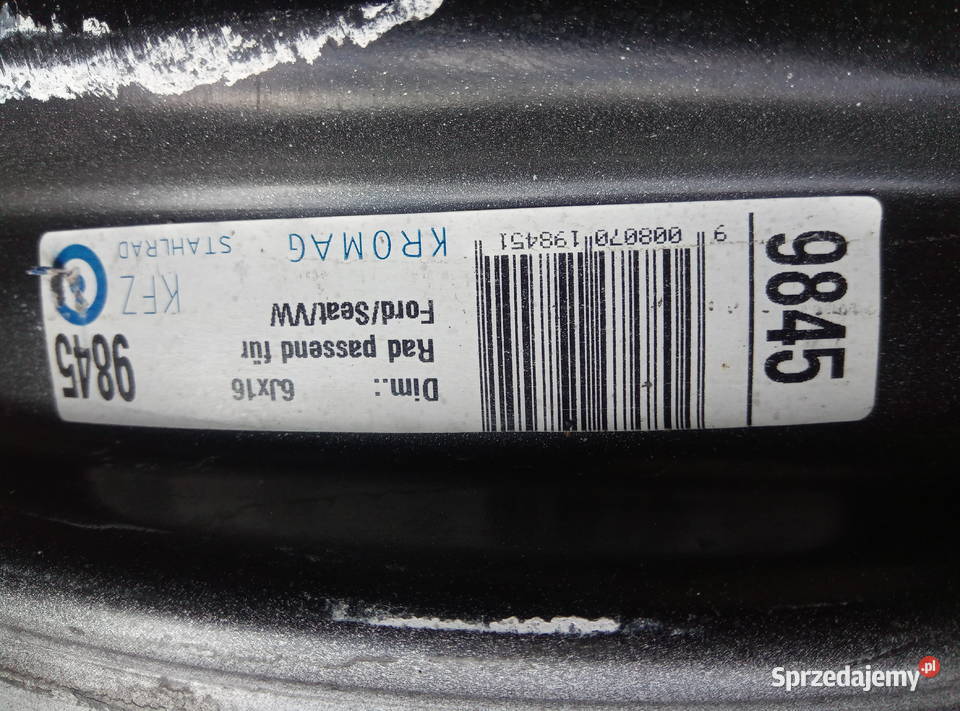 Felgi z kołpakami Galaxy Sharan Alhambra 100 4 Wschowa