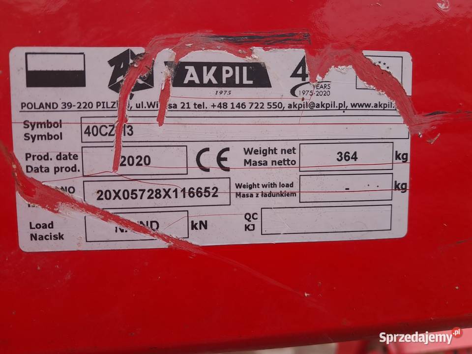 Akpil czh 400 Pługi Bodzentyn
