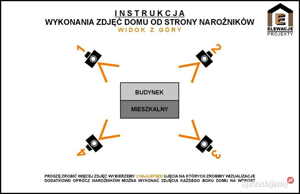 PROJEKT ELEWACJI DOMU promocja 100 PLN Dom i Ogród Szczecin sprzedam
