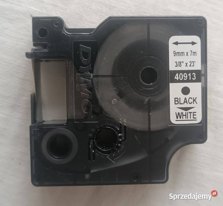 Taśma dymo 9 mm x 7 m 38 x 23 Black Clear Białystok