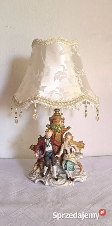 lampka stołowa figuralna porcelanowa mazowieckie Warszawa