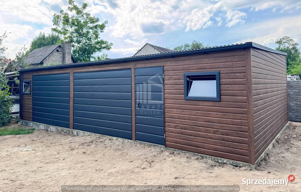 Garaż blaszany 10x3m 2x brama drzwi 2x okno Sprzedaż