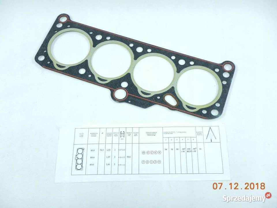 USZCZELKA GŁOWICY CYLINDRA AUDI 80 VW CADDY I