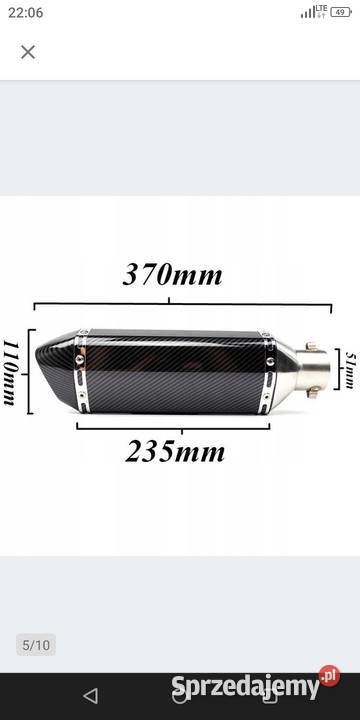 Sprzedam tanio nowa sportową końcówkę tłumnika Tłumiki sprzedam