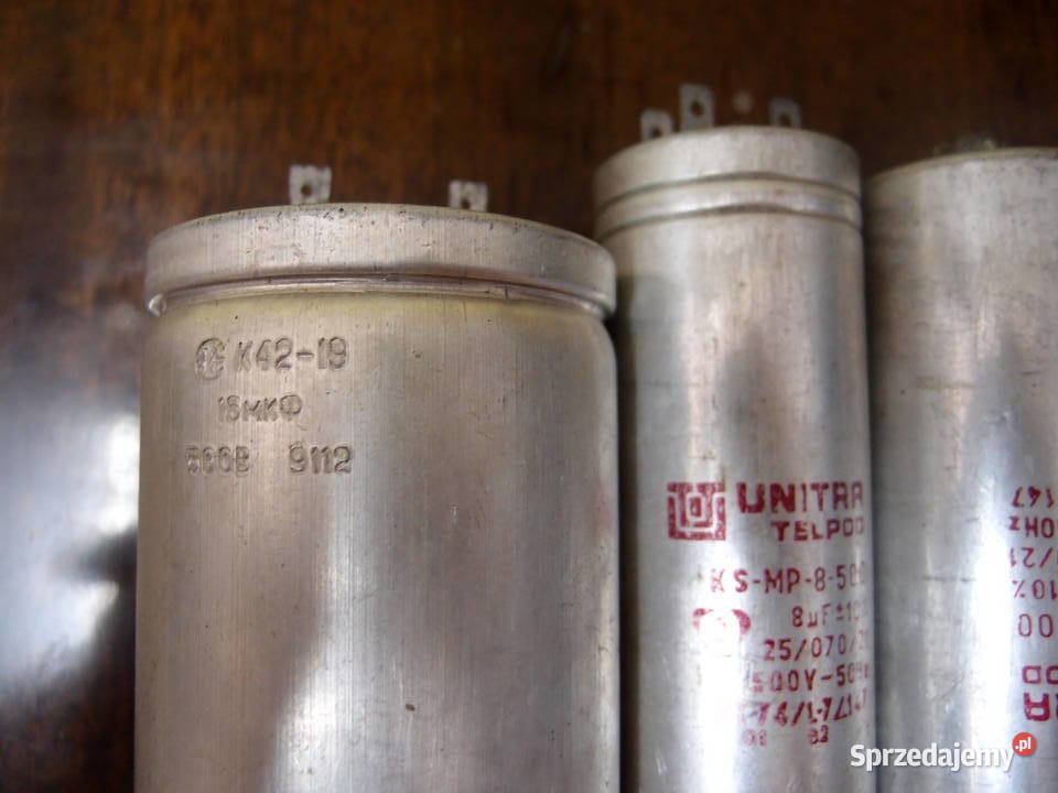 Kondensator Unitra Telpod KS 8microF prod PRL Części i akcesoria Łódź