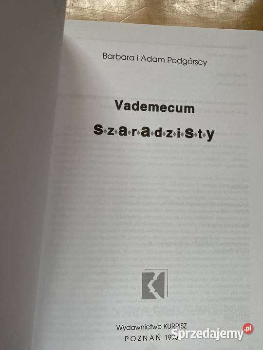 VADEMECUM SZARADZISTY Barbara i Adam Podgorscy sprzedam