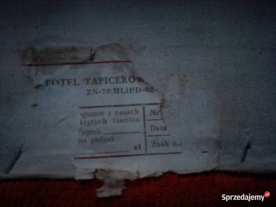 Fotele PRL liski patyczaki zwał zwał stan Jarosław