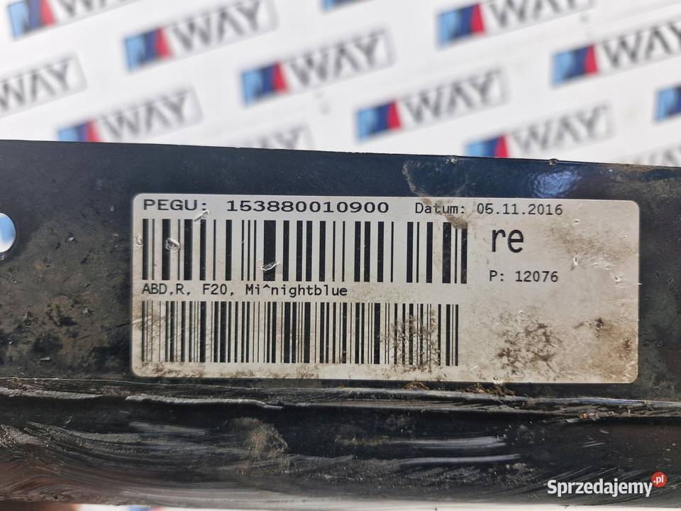 BMW F20 OSŁONA NAKŁADKA LISTWA PROGOWA PRAWA B38