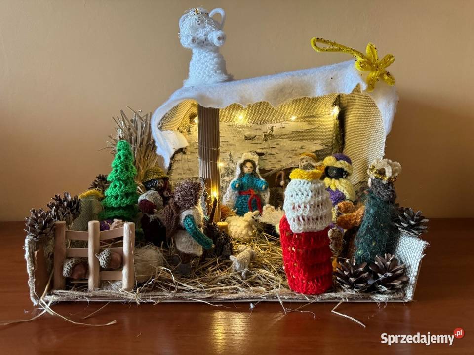 Szopka Bożonarodzeniowa 100 HANDMADE Rękodzieło Gdańsk