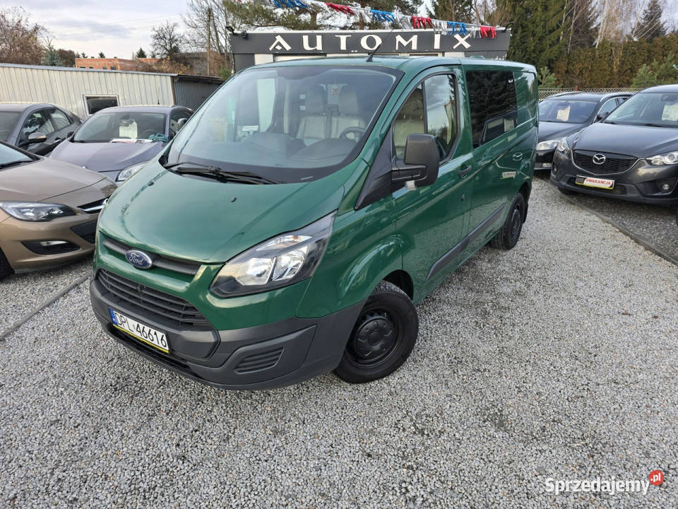 Ford Transit Custom Brygadówka 6 os HAK Skóry światła przeciwmgielne Świdnica