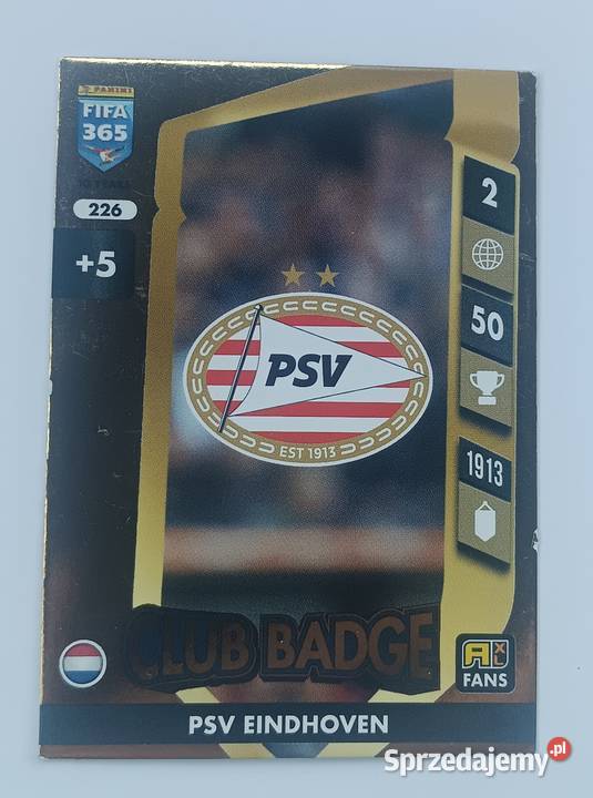 Psv Eindhoven 226 karta Fifa 365 Adrenaline XL Pozostałe Zbylitowska Góra sprzedam