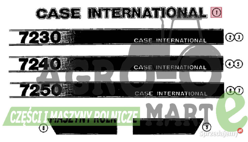 1342052C1 A67936 NAKLEJKA CASE INTERNATIONAL CNH Pozostałe Wichrów