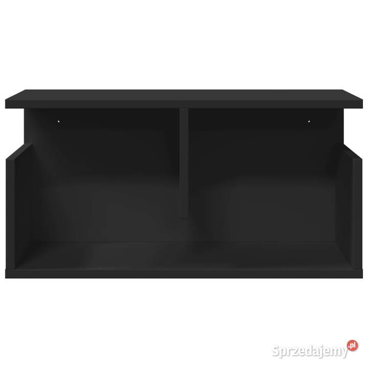 Półka ścienna 60x20x30 czarna materiał Warszawa