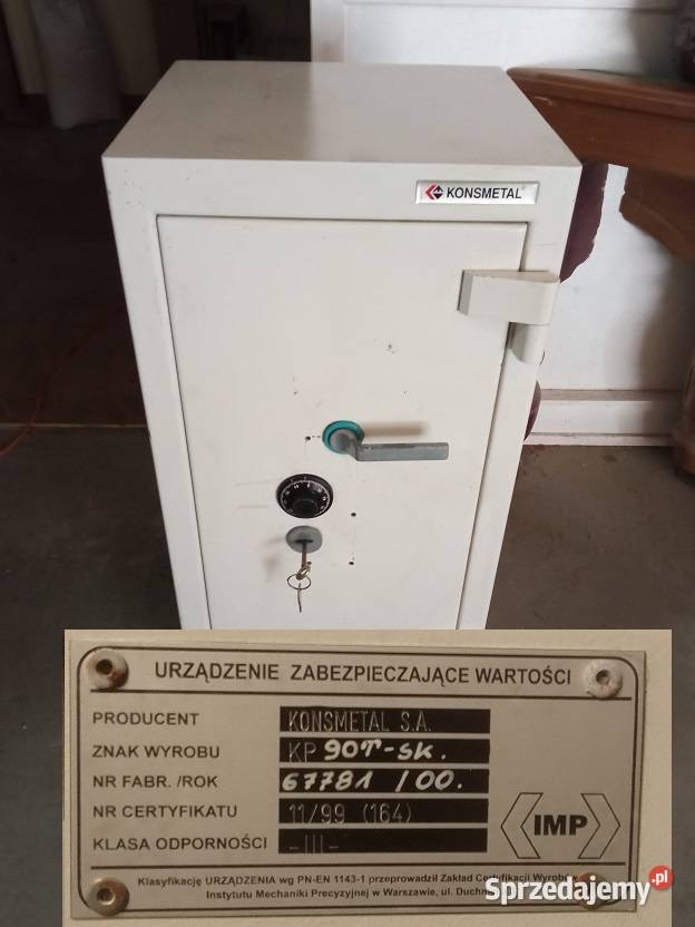 Kasa pancerna sejf Konsmetal potężny podlaskie Wasilków