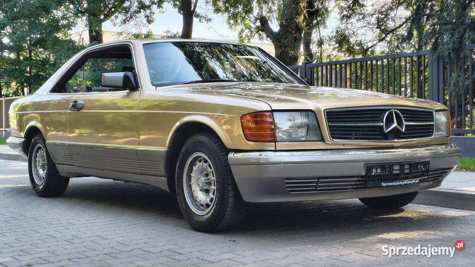 MERCEDESBENZ C126 380 SEC COUPE ZŁOTY METALIK 2/3 Samochody osobowe Zgierz