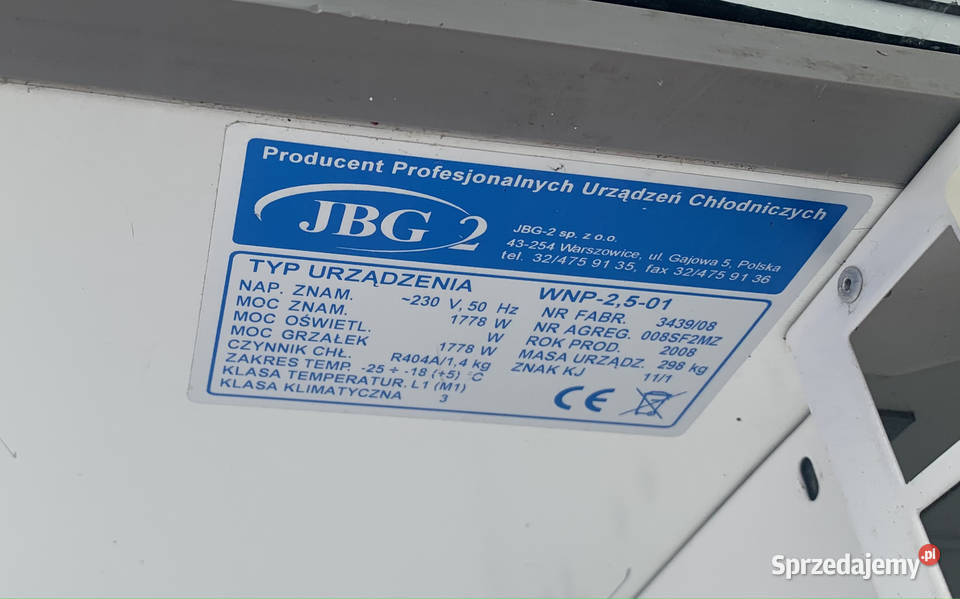 GONDOLA MROŹNICZA JBG2 WNP 25 01 Łódź sprzedam