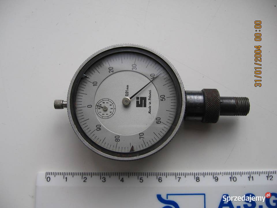 Stary czujnik zegarowy warsztat garaż PRL Przemyśl