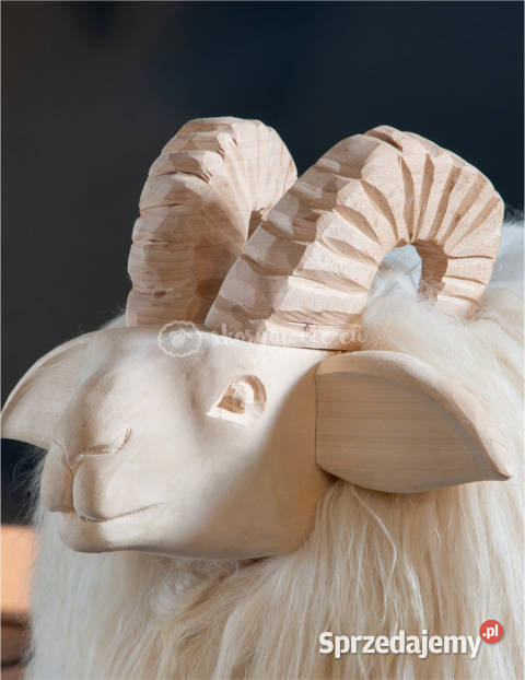 Krzesło baran baranek dekoracyjny biały 40x50x80 Szaflary