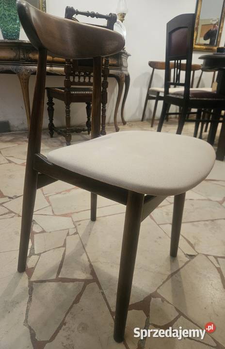 Komplet 5 krzeseł PRL Lublin