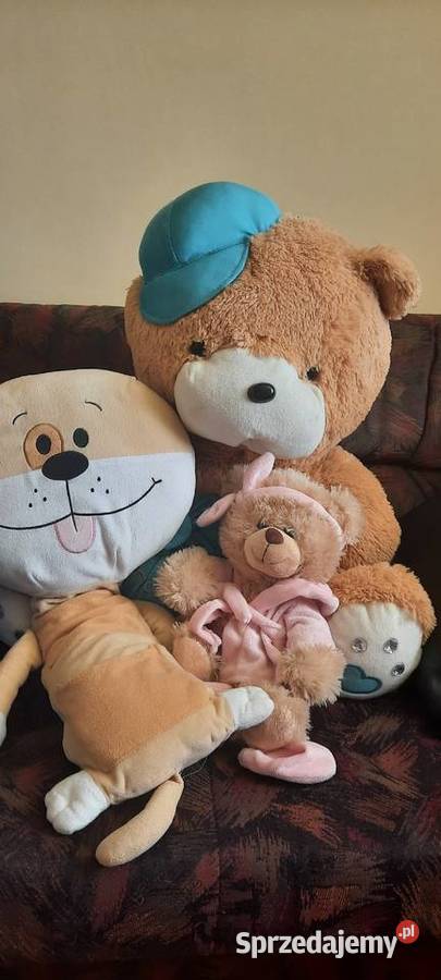 Trzy pluszowe zabawki Maskotki lubelskie Lublin