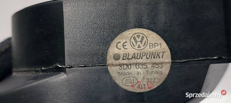 GŁOŚNIK VOLKSWAGEN PHAETON 3D0035453 osobowe Lipno sprzedam