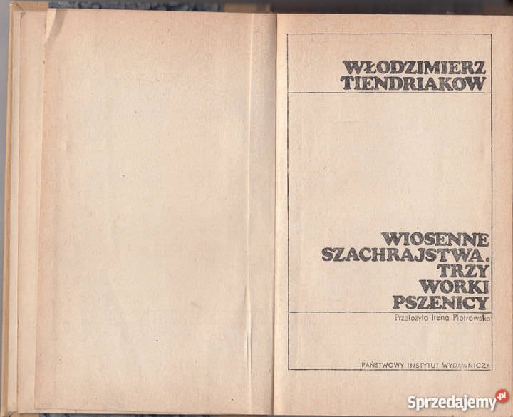 01204 WIOSENNE SZACHRAJSTWA TRZY WORKI PSZENICY Czyrna sprzedam
