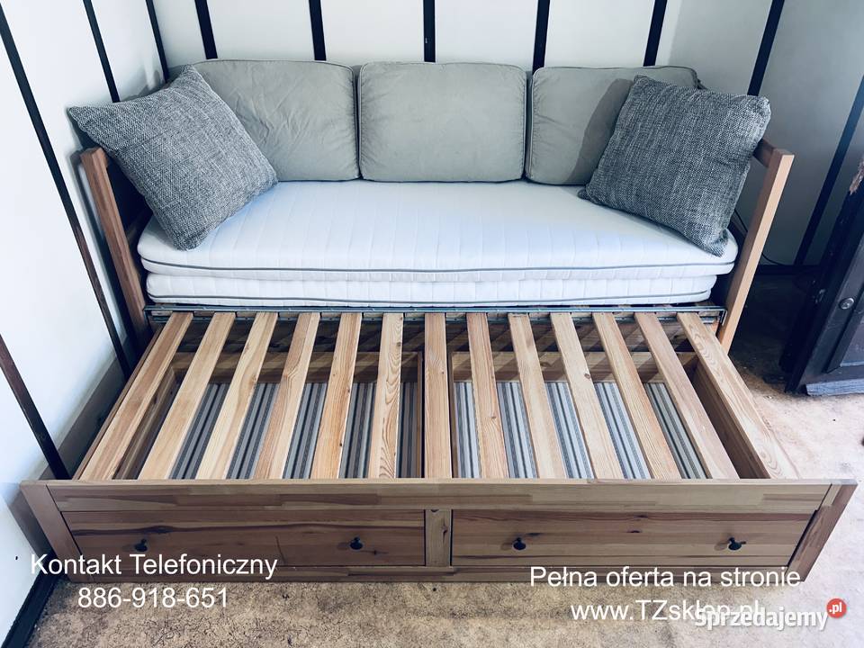 IKEA HEMNES Lite drzewo Łóżko Leżanka z 2 Rybnik
