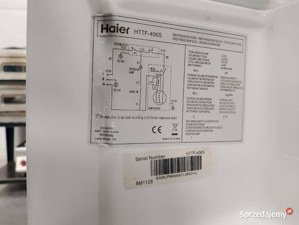 CHŁODZIARKA PODBLATOWA HAIER HTTF406S Wrocław sprzedam