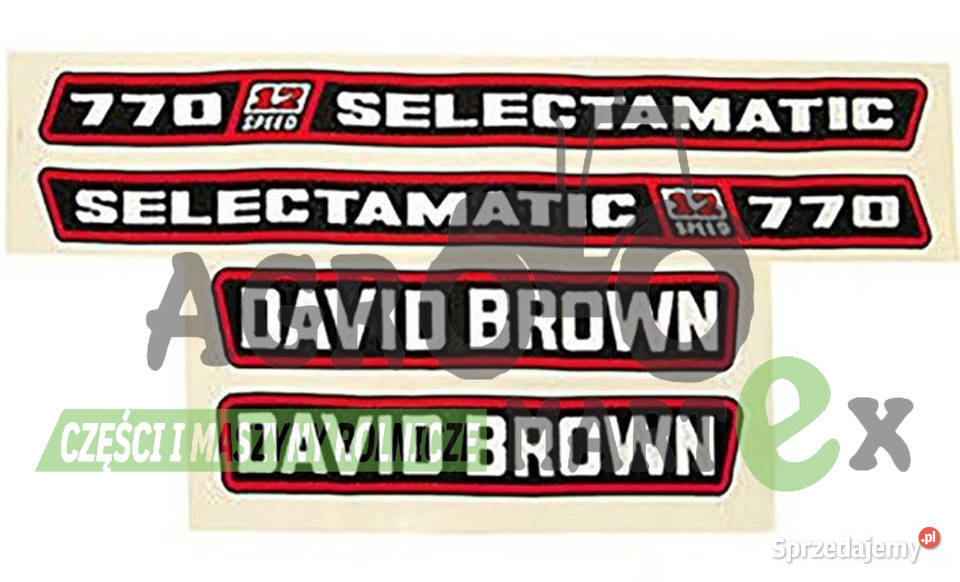 K961925 K961926 K961927 ZESTAW NAKLEJEK DAVID nieuszkodzony Wichrów sprzedam