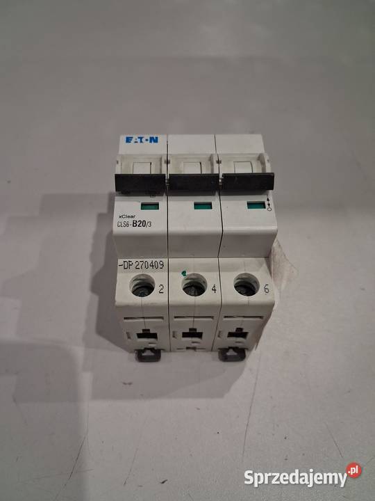 Wyłącznik nadprądowy CLS6 B 20A6kA 3P 270409