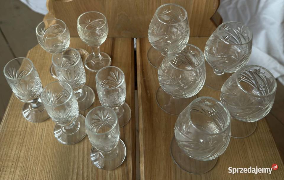 Kryształowe Kieliszki PRL 12 Bukowina Tatrzańska