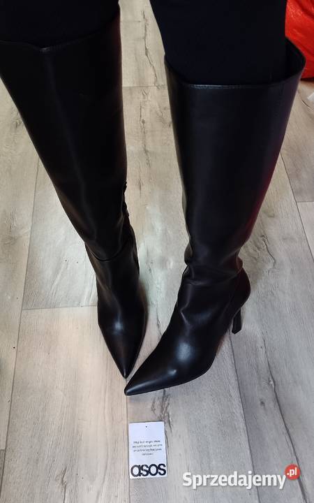 41 ASOS Design Czarne Kozaki szpilki wieczorowe Kozaki małopolskie Kraków