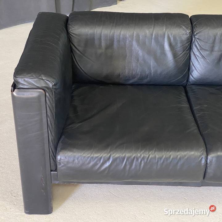 Sofa 2osobowa skóra naturalna metalowa rama skóra naturalna Budno sprzedam