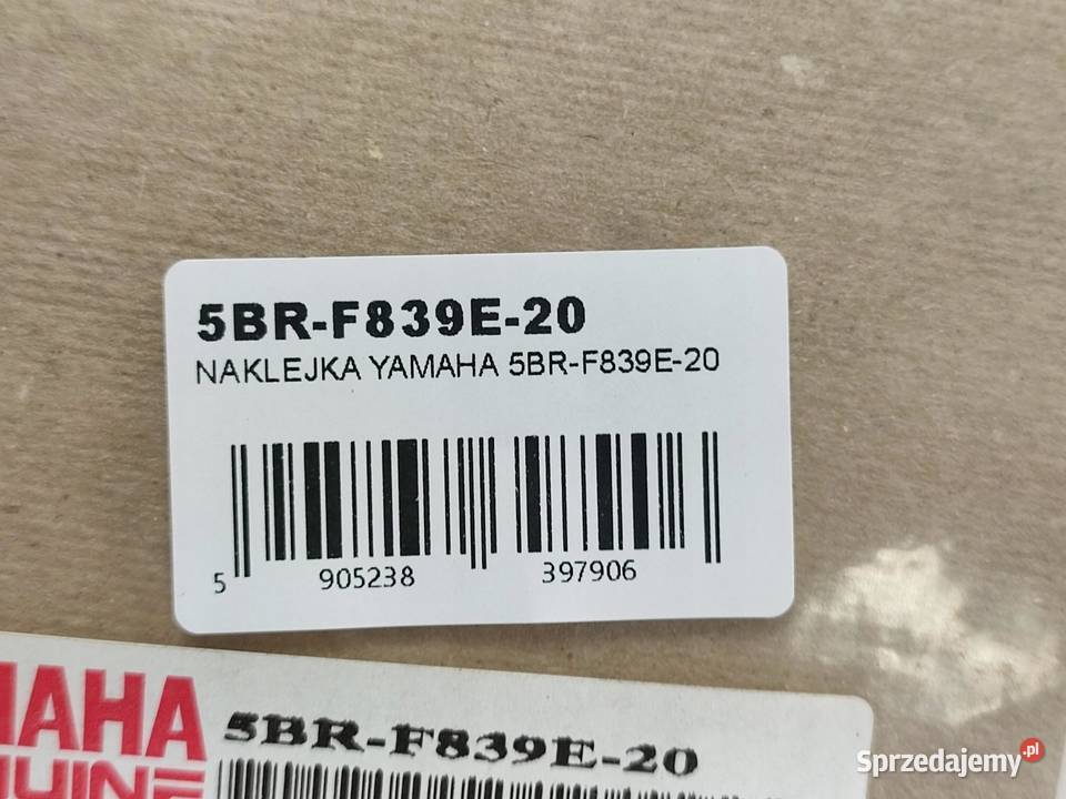 NAKLEJKA NA DEFLEKTOR YAMAHA YQ50 1999 NOWA