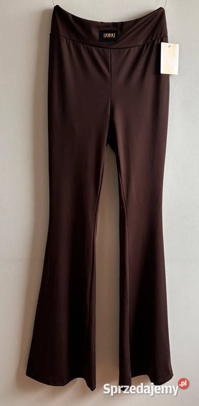 Legginsy dzwony czekolada Made in Italy Szczecin