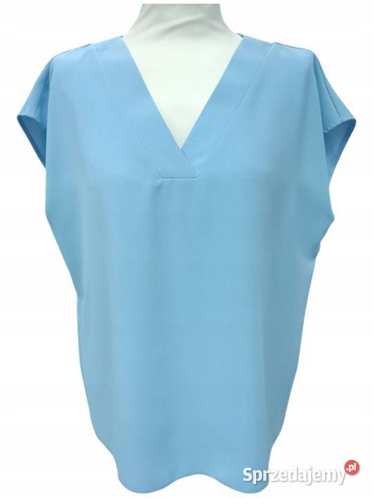 TOPBluzka PUR PURA niebieski jasny rzeczywisty niebieski Pątnów