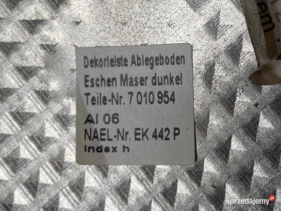 Listwa dekor półki tylnej tył 7010954 BMW 7 e65 zachodniopomorskie Szczecin sprzedam