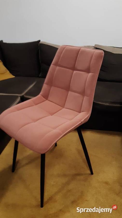 krzesła szare czarne welur LOFT GLAMOUR nowe 88cm Ostrowiec Świętokrzyski