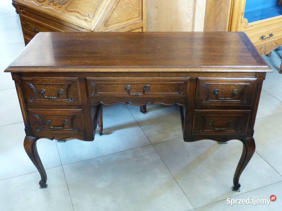 Piękne dębowe biurko ludwikowskiesklep Dąbrowa Meble sprzedam