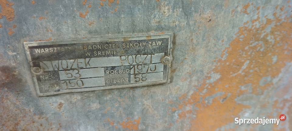 Wózek pocztowy kolekcjonerski hit PRL Jarosław sprzedam