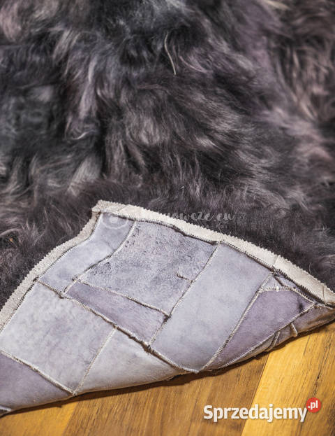 Narzuta ze skóry owczej islandzkiej stalowa Rozmiar 180x200 Szaflary